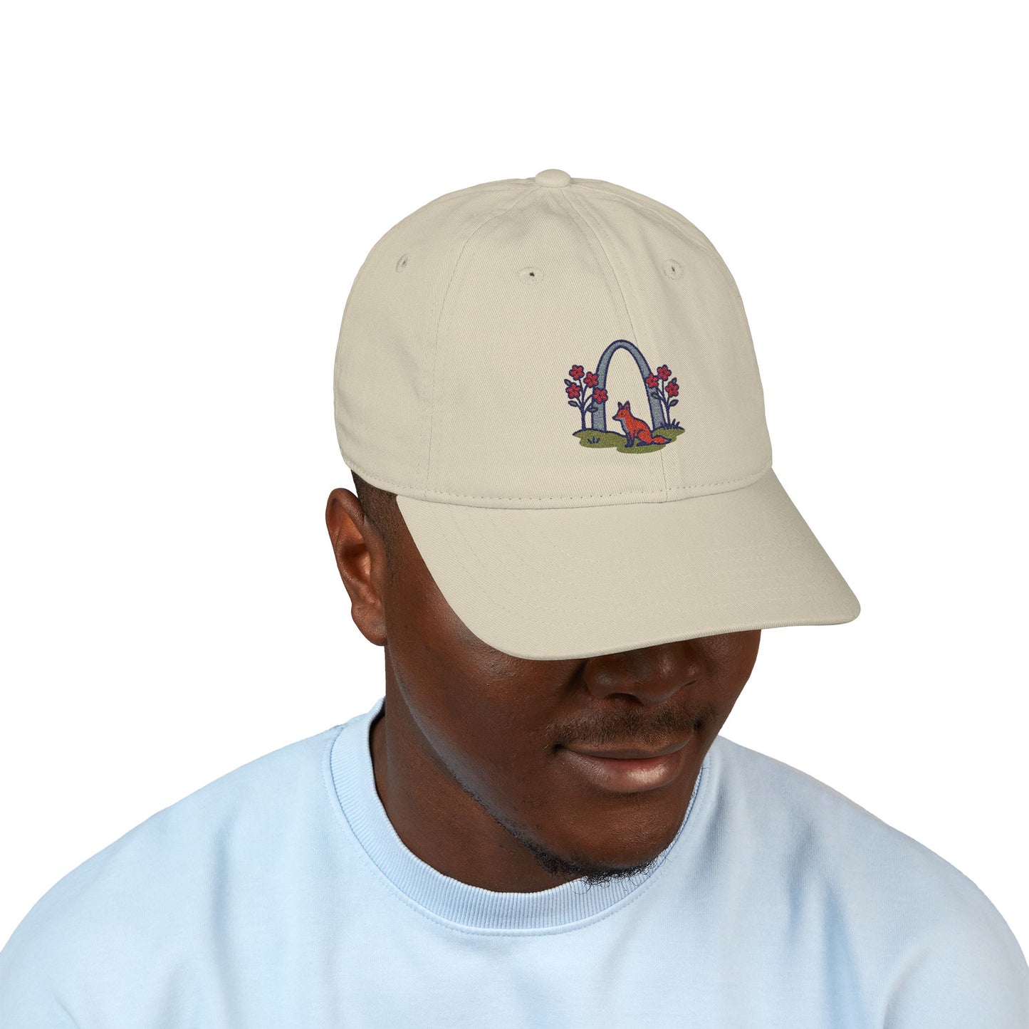 Gateway Arch Springtime Scene - Organic Baseball Cap