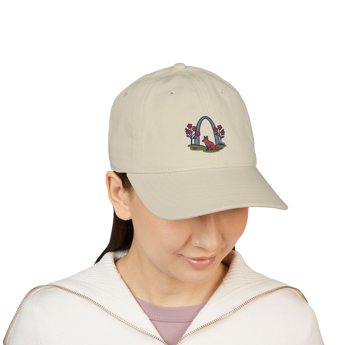 Gateway Arch Springtime Scene - Organic Baseball Cap