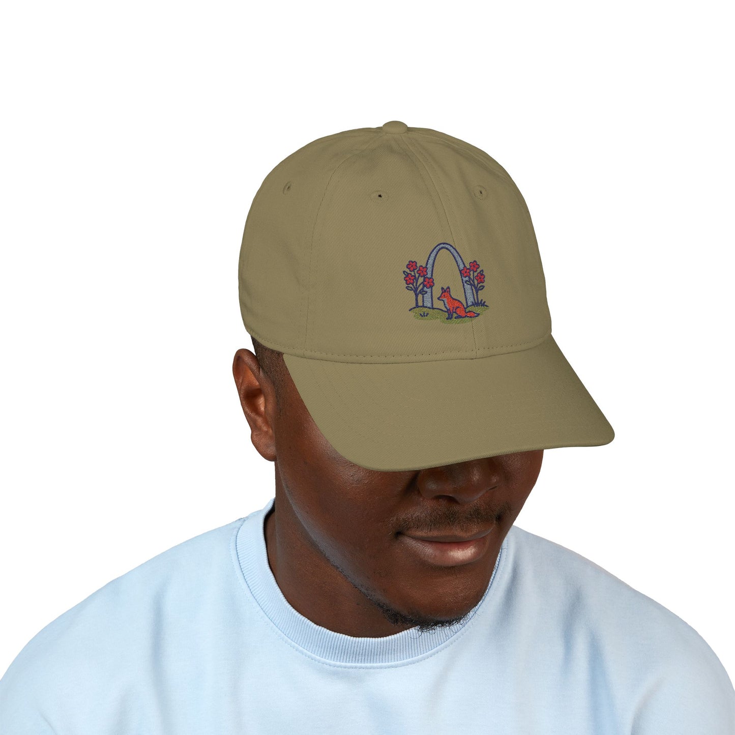 Gateway Arch Springtime Scene - Organic Baseball Cap