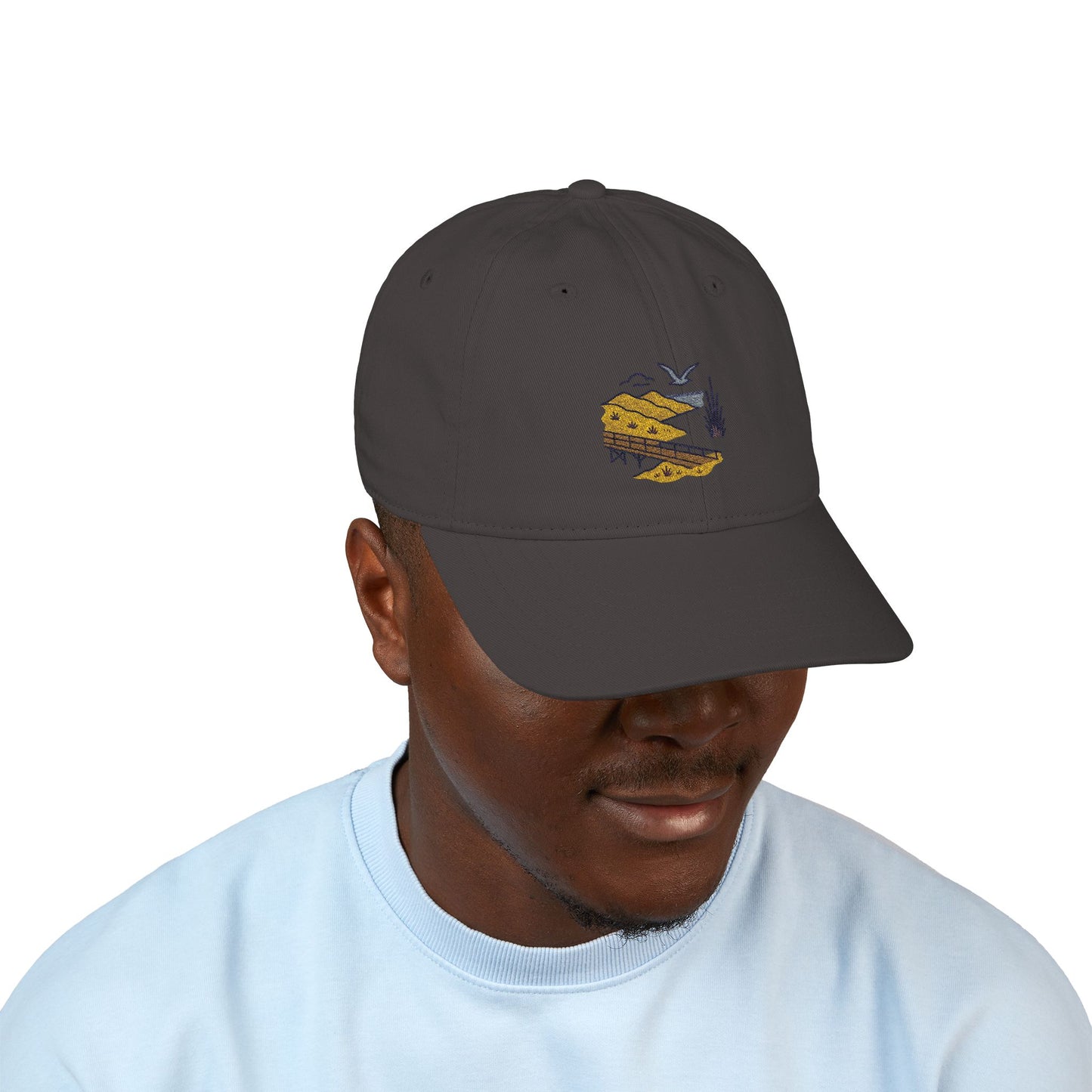 Indiana Dunes Sand & Shorebird - Organic Baseball Cap
