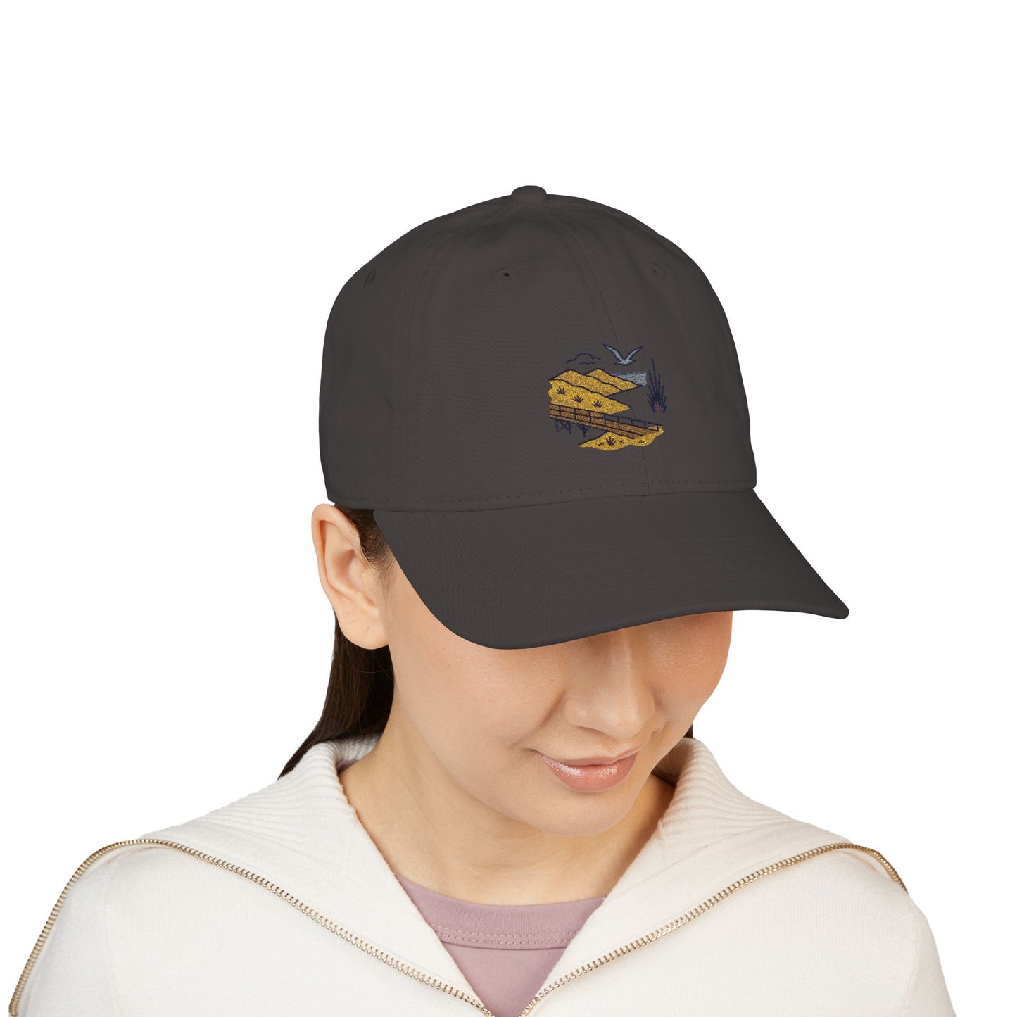 Indiana Dunes Sand & Shorebird - Organic Baseball Cap