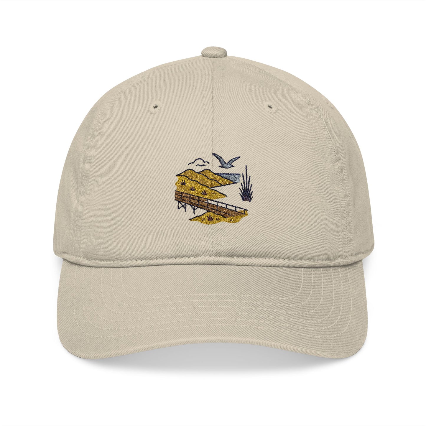 Indiana Dunes Sand & Shorebird - Organic Baseball Cap