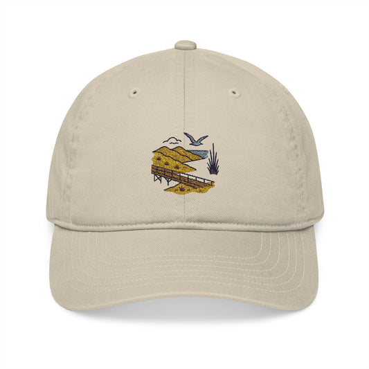 Indiana Dunes Sand & Shorebird - Organic Baseball Cap