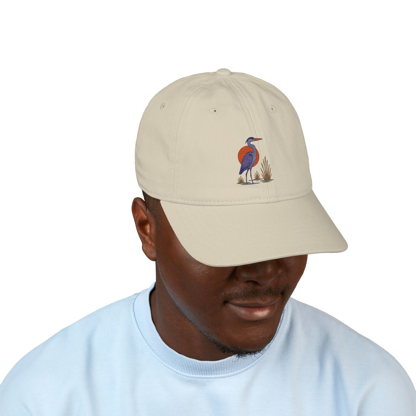 Everglades Sunset Heron - Organic Baseball Cap