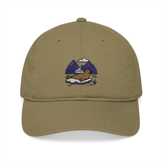 Glacier Bay Harbor — Organic Baseball Cap