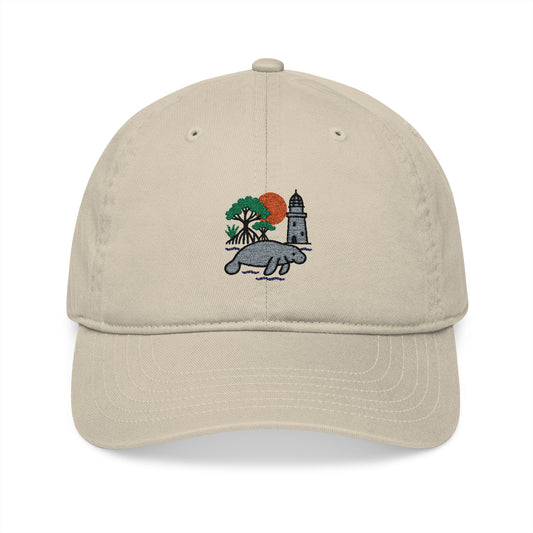 Biscayne Manatee - Organic Baseball Cap