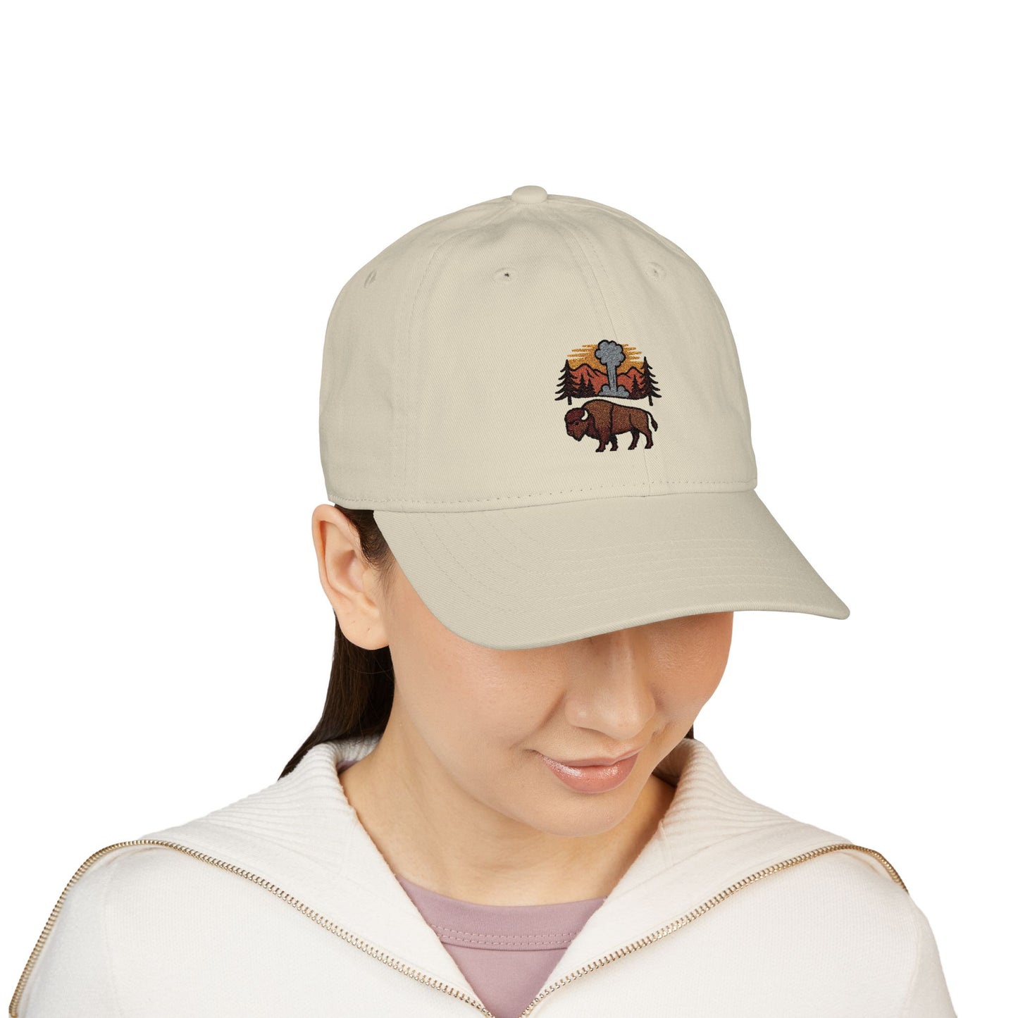 Yellowstone Old Faithful & Bison - Organic Baseball Cap