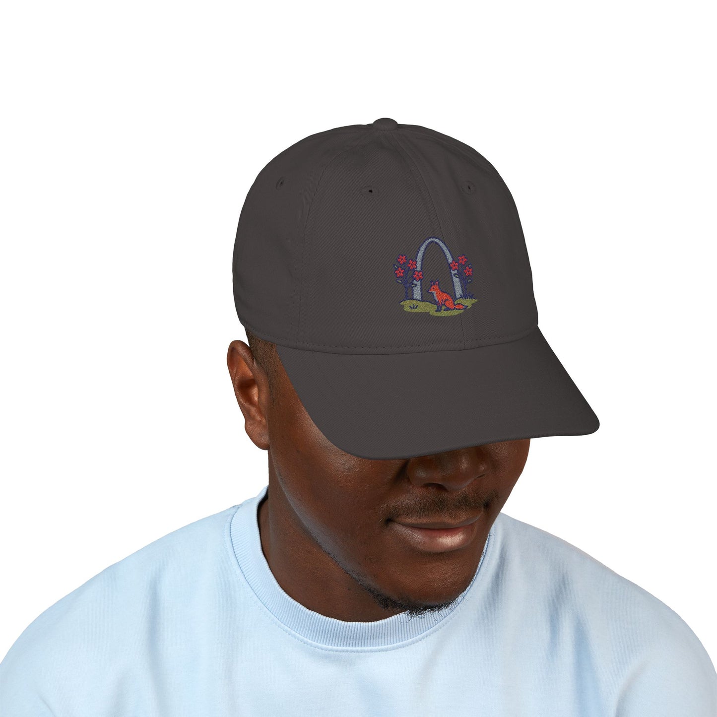 Gateway Arch Springtime Scene - Organic Baseball Cap