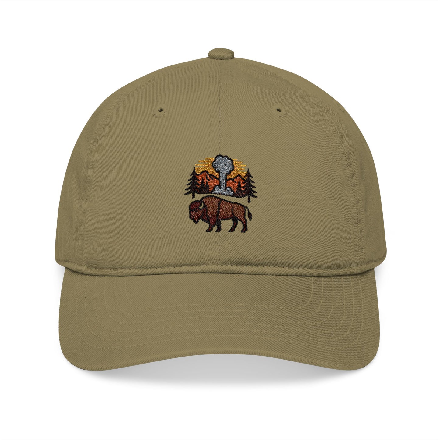 Yellowstone Old Faithful & Bison - Organic Baseball Cap