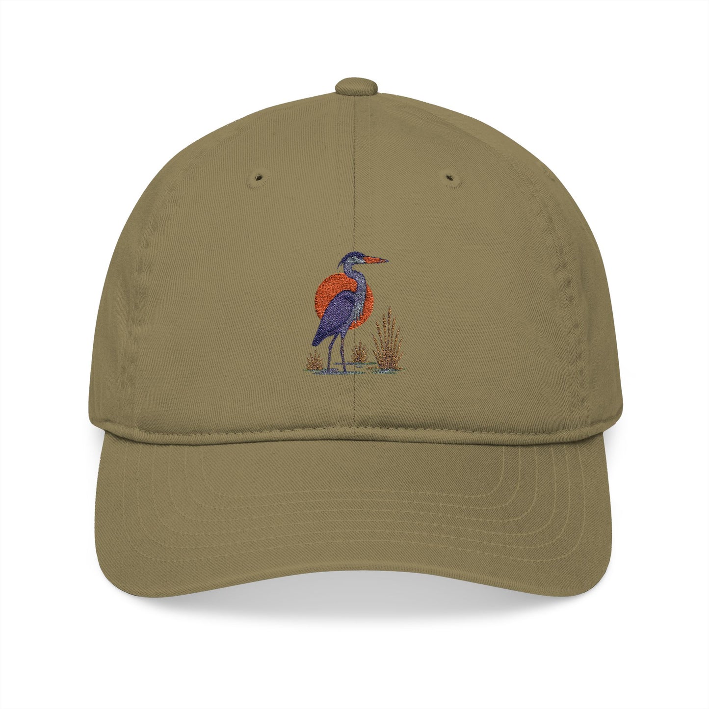 Everglades Sunset Heron - Organic Baseball Cap