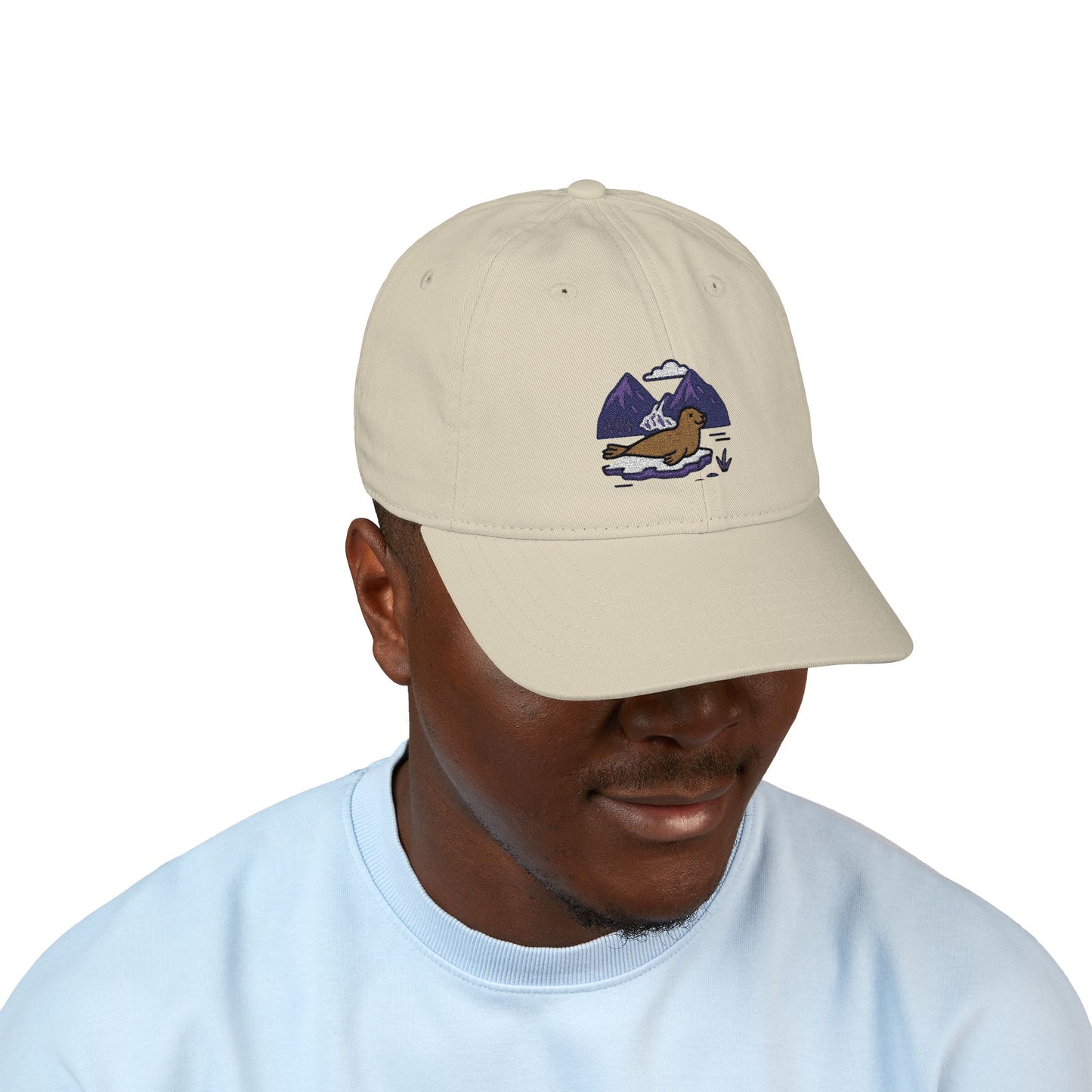 Glacier Bay Harbor — Organic Baseball Cap