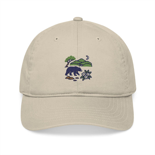 Shenandoah Moonlit Bear - Organic Baseball Cap