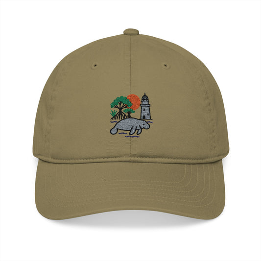Biscayne Manatee - Organic Baseball Cap